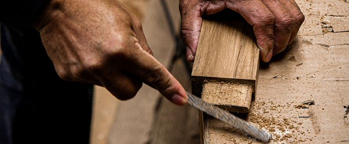 Hand finishing teak furniture