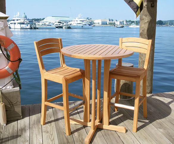 teak bar table and chairs near Annapolis, MD